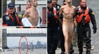 He let it all hang out: A man ditched his clothes in NYC  before hijacking a dinghy and going for a joyride, police said