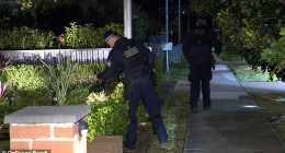 Police spent the night searching for weapons after a teen was stabbed at a house party in Sydney's east