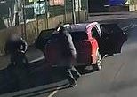 Horror as gunman on electric bike forces taxi to pull over before opening fire on passengers in terrifying broad daylight attack