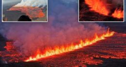Iceland volcano erupts, prompting evacuation of town and geothermal spa
