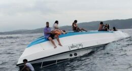 The Sea Dragon 2 snorkelling boat flipped on March 21, when it was hit by two large waves off Nusa Penida, an island about 15km east of Denpasar in Bali