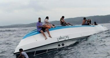 The Sea Dragon 2 snorkelling boat flipped on March 21, when it was hit by two large waves off Nusa Penida, an island about 15km east of Denpasar in Bali