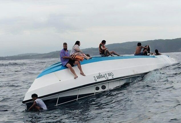 The Sea Dragon 2 snorkelling boat flipped on March 21, when it was hit by two large waves off Nusa Penida, an island about 15km east of Denpasar in Bali
