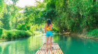 A solo traveller in her early 30s says she's travelled to more than 30 different countries but felt unsafe as a lone female in Jamaica (Pictured: the Martha Brae River)