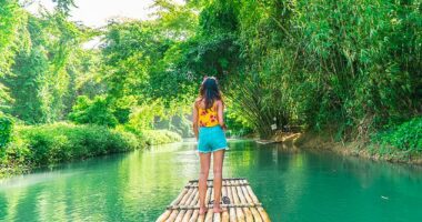 A solo traveller in her early 30s says she's travelled to more than 30 different countries but felt unsafe as a lone female in Jamaica (Pictured: the Martha Brae River)