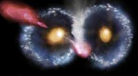 The international team of astronomers reports the detection of a peculiar merger of two similar ring galaxies that morphologically resemble an owl's face