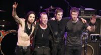 Jane's Addiction band members Dave Navarro (L, pictured in 2008), Eric Avery (R), and Stephen Perkins (2-L) are reportedly suing their frontman Perry Farrell (2-R) for $10M minimum in damages over his very public, violent outburst on September 13