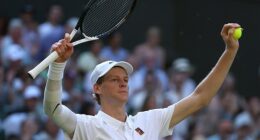 Jannik Sinner reached his first ever Wimbledon final by defeating Djokovic in straight sets