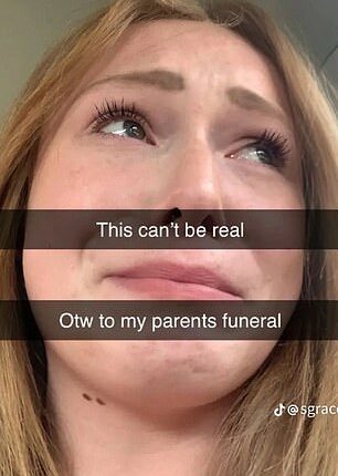 In the months after the killings, Patrick posted numerous TikToks about the murders and shared selfies of herself mourning her parents, including one on her way to their funeral