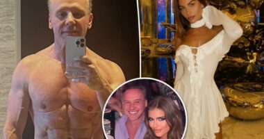 Lenny Hochstein, 59, dating Russian model Alena Kovalenko, 25, after Katharina Mazepa split