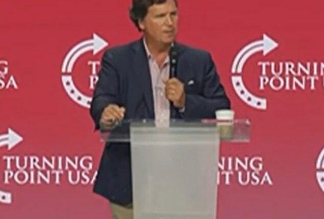 Tucker Carlson, 56, made the comments at TPUSA's Student Action Summit in Tampa Friday, accusing the Trump administration of failing to deliver on campaign promises
