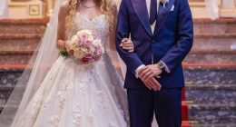 Diego Jota had married his childhood sweetheart Rute Cardoso, the mother of his three children, in the last fortnight. Here they are pictured on their wedding day