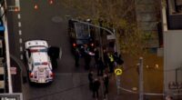 A man has reportedly been stabbed by another man outside Moonee Ponds Central in Melbourne