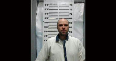 Chad Langlois in his Georgia State Prison photo.