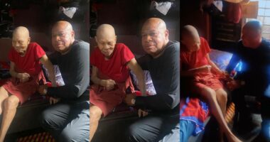 Man who was jailed for 26 years for buying stolen generator reunites with his mother