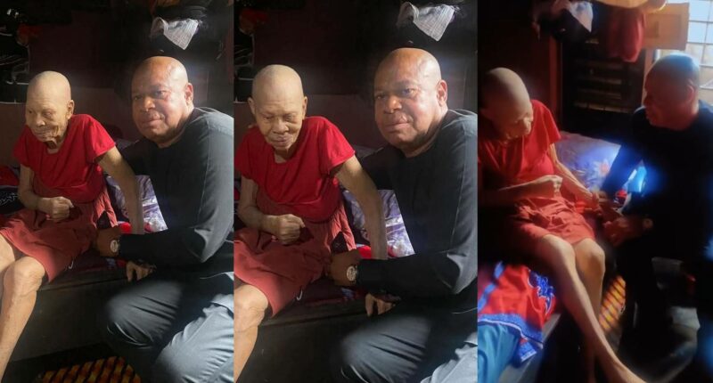 Man who was jailed for 26 years for buying stolen generator reunites with his mother