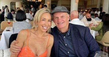 Nathalie Matthews and Mark Latham in 2024 at Mimi's in Coogee