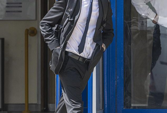 Johnathan Christmas (pictured outside Poole Magistrates' Court), 35, had a five-month affair with work colleague Charlotte Crute after they met at a summer party