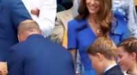 Matthew McConaughey has been praised by Wimbledon fans for his sweet gesture to the Royal Family on Sunday, because he stood up when the family arrived (pictured)