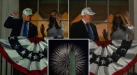 Melania does President Trump’s signature dance as first couple celebrates Fourth of July at White House