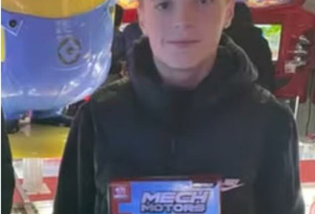 Mitchell Irvine, 15, died at the scene after his body was pulled unresponsive from the water following the crash