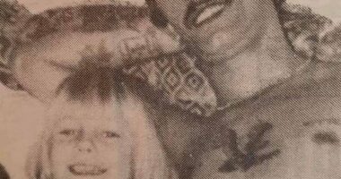 Emma Childerley pictured with her father, Kevin, who was brutally murdered in the bedroom he shared with her mother, Denise, in the family home