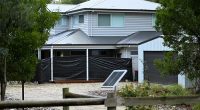 Erin Patterson was so confident she would be found not guilty of murder that she covered her Leongatha home in black plastic tarps for privacy once the trial ended