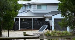 Erin Patterson was so confident she would be found not guilty of murder that she covered her Leongatha home in black plastic tarps for privacy once the trial ended