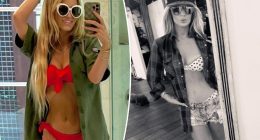 Newly-single Jessica Simpson flaunts 100-pound weight loss in fiery red bikini