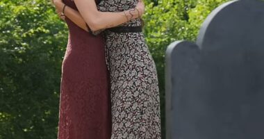 Nicole Kidman reunited with her former co-star Sandra Bullock on the set of Practical Magic 2