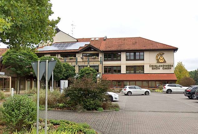 Police and paramedics descended on the premises of utility company Ueberlandwerk Rhoen, located on Sondheimer Street in the Bavarian town of Mellrichstadt