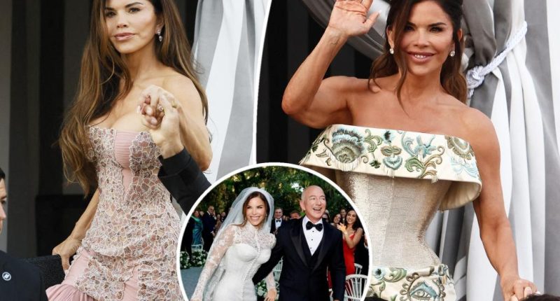 One of Lauren Sánchez’s wedding dresses may have vanished days after Jeff Bezos nuptials