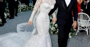 One of Lauren Sanchez's wedding outfits has reportedly been stolen by an elegantly dressed party crasher just days after she tied the knot in extravagant three day celebrations in Venice