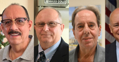 The five Charter Review Committee members the Palm Coast City Council appointed today. (© FlaglerLive and Palm Coast video)