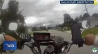 A screen capture from a chase by a Flagler County Sheriff