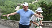 Prime Minister Anthony Albanese visited the Great Wall of China with fiancé Jodie Haydon