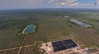 New construction at the Dade-Collier Dade-Collier Training and Transition Airport, where the new state immigrant detention center is located, on July 5, 2025. (Photo courtesy of Friends of the Everglades/Ralph Awrood)