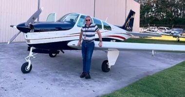 David Stephens (pictured) was due to land at Moruya Airport on Tuesday afternoon