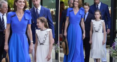 Prince George and Princess Charlotte make surprise appearance with Kate Middleton and Prince William at Wimbledon 2025