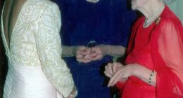 Princess Diana with her Aunt Mary Roche (centre), who is Rosie's grandmother