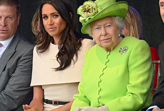 Queen Elizabeth II and Meghan at an event in Cheshire in June 2018. During Meghan's brief time as a working royal, the Duchess and the Queen found themselves at loggerheads