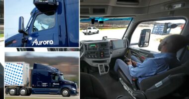 Robo trucks haul cargo along the dark Texas highways — and can react faster than drivers