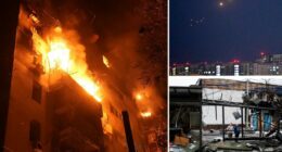 Russia launches drone, missile attack on Kyiv, killing at least 1