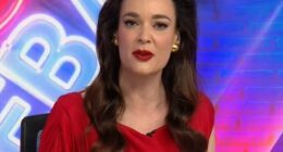 Liz Storer (pictured) was axed as one of the hosts of Sky New Australia's The Late Debate, which she co-hosted with Caleb Bond