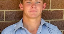 Stirling Heriot (pictured) was killed in a car crash in remote NSW on Friday night