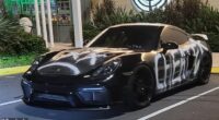 A Porsche graffitied with the word 'cheater' has been see parked in busy public places around the Gold Coast - with Aussies quick to crack jokes at its owner's expense
