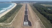 The plane missed its scheduled arrival at Moruya Airport on NSW's Far South Coast (pictured)