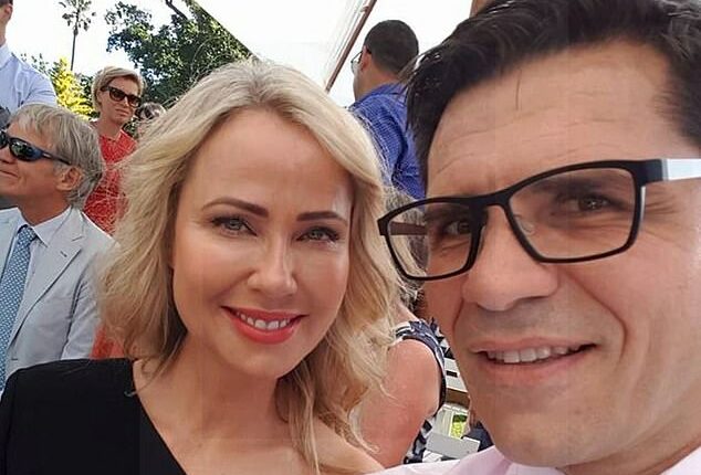 Zdravko Bilic, 57, (right), the husband of successful skincare mogul Gry Tomte (left), was found dead in the front yard of their Sunshine Coast home on Monday