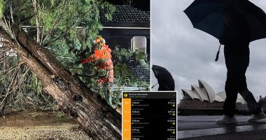 Sydney weather chaos: Bomb cyclone hits, disrupting transport and leaving 30,000 without power