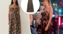 Taylor Swift’s date-night Dôen dress is back in stock, but not for long